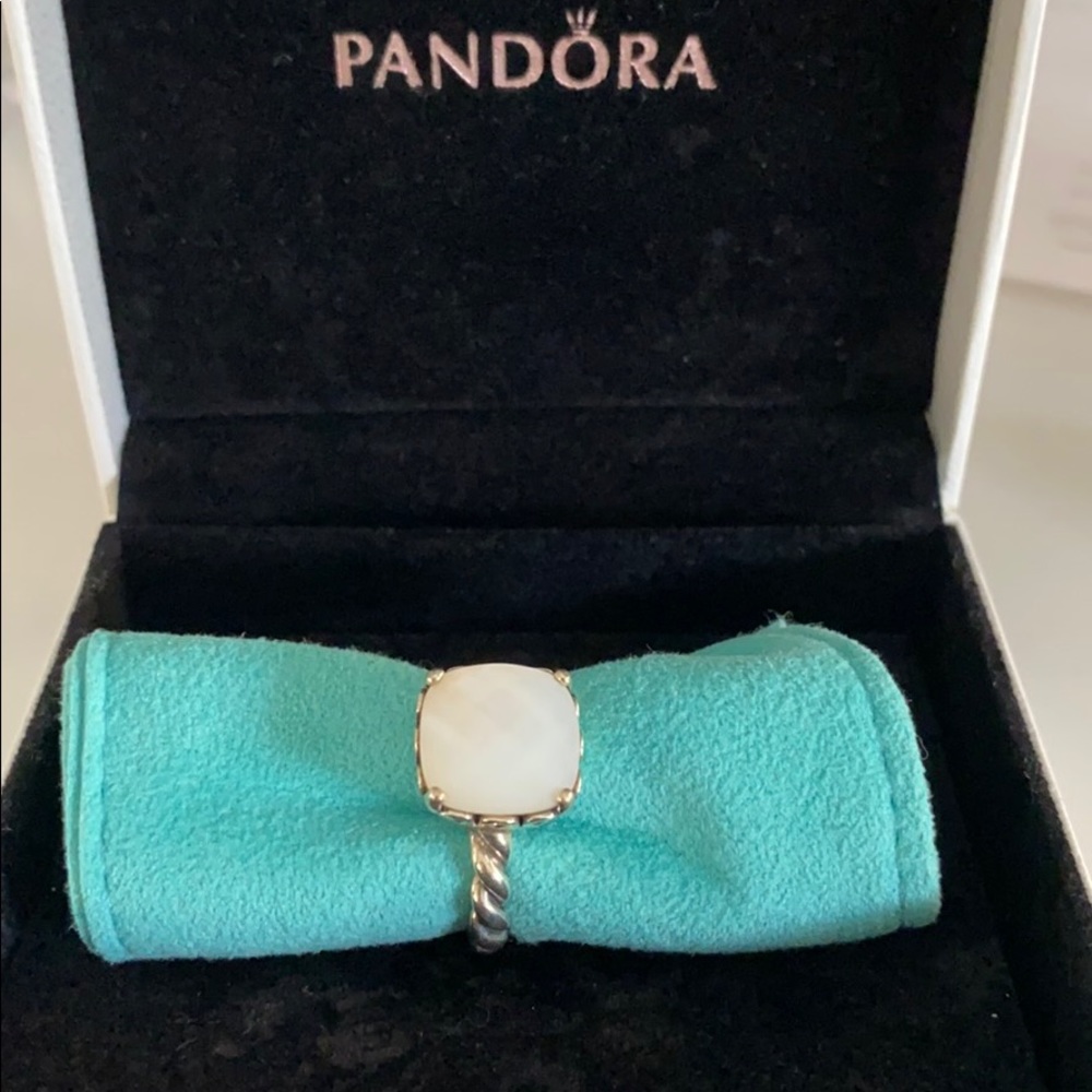 Pandora mother of pearl ring